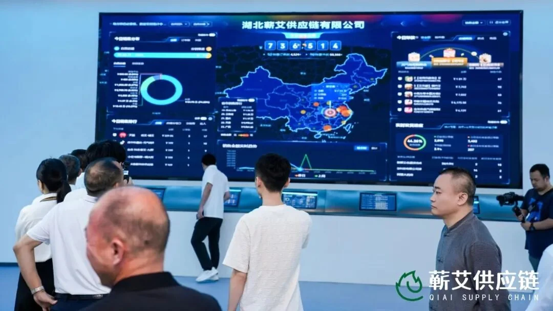 蕲艾供应链数据驾驶舱现场图片
